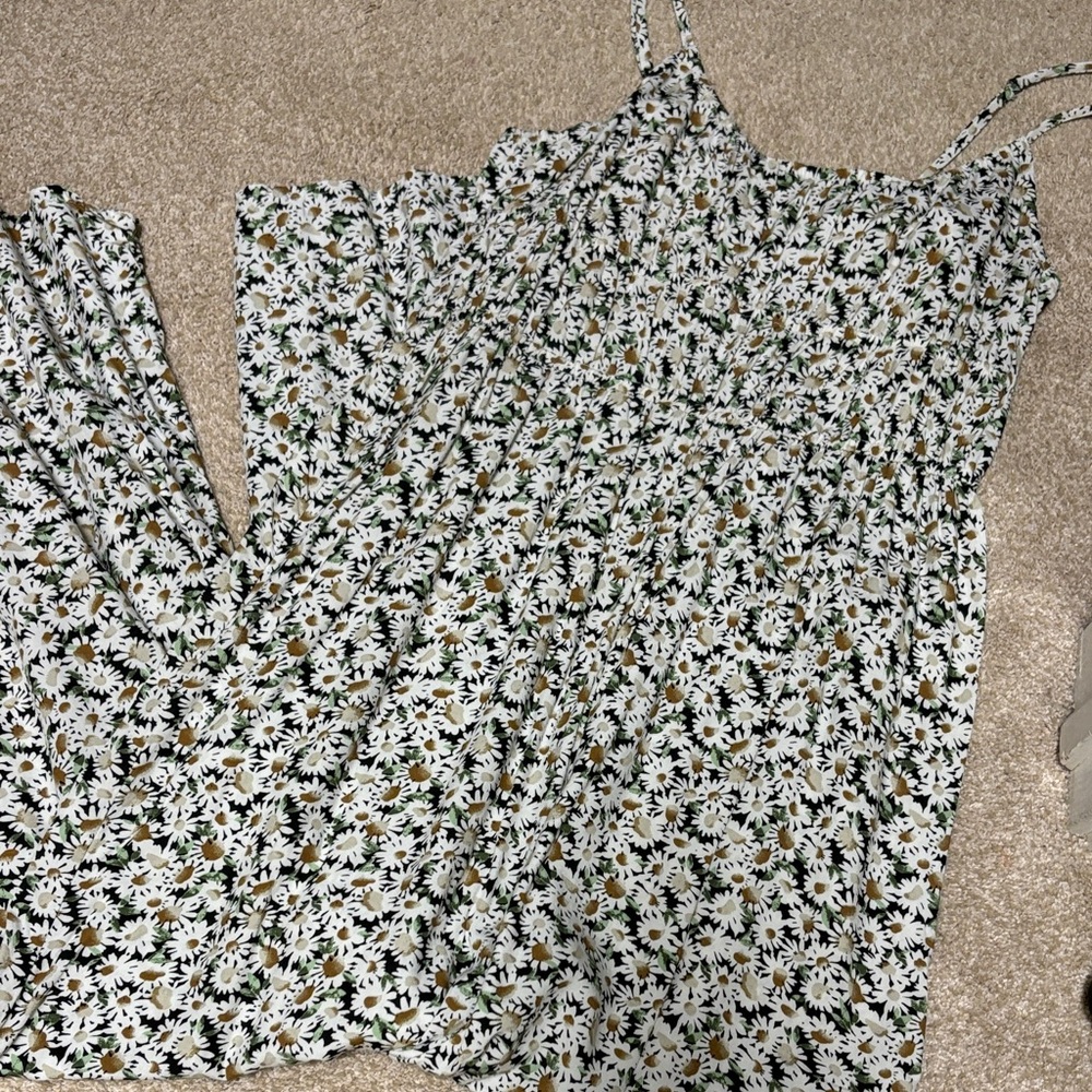 Abound Daisy Print jumpsuit with Spaghetti Straps